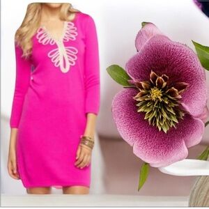 Lilly Pulitzer Hot Pink Merino Sweater Dress